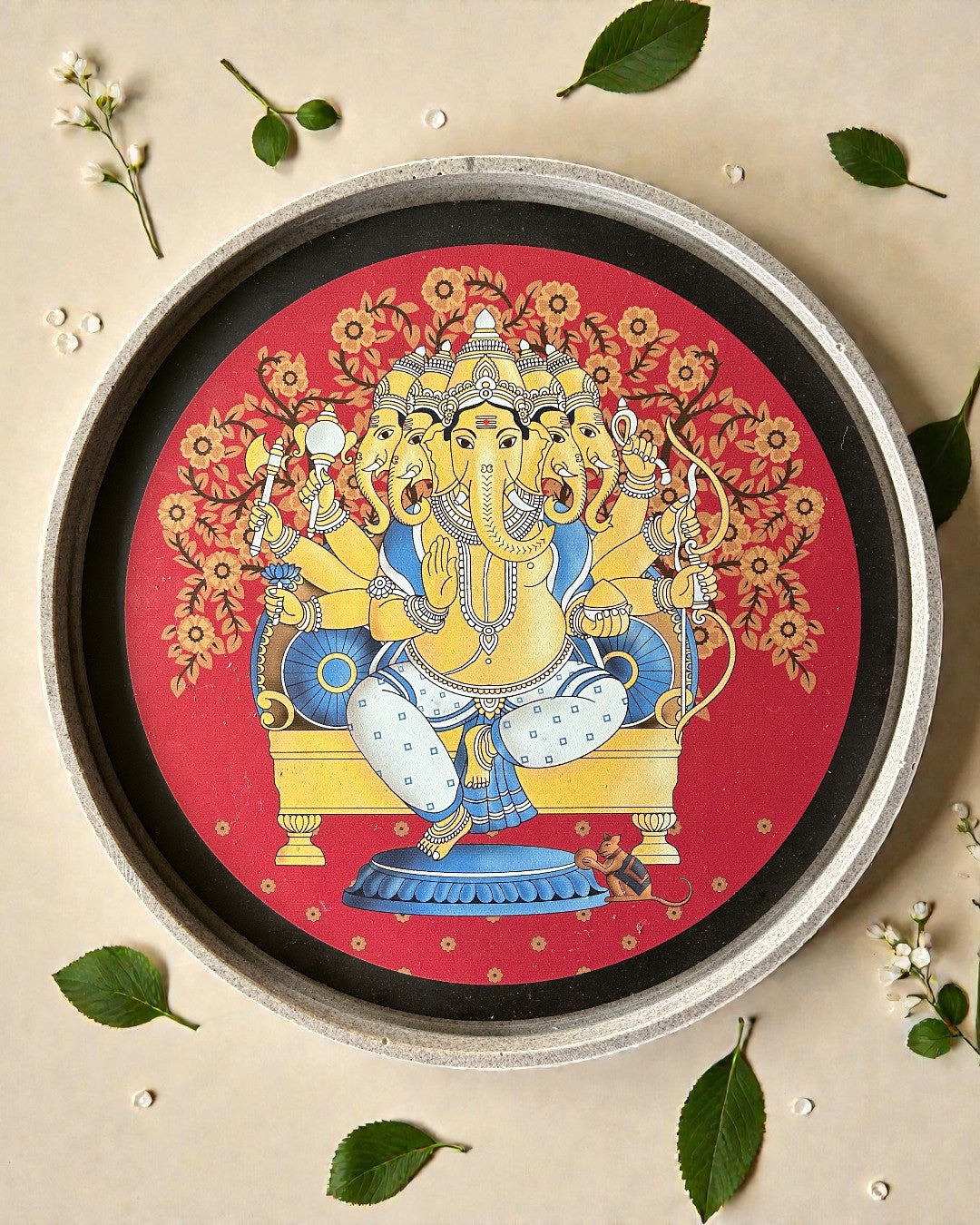 SUSHOBHAN THALI - Panchamukhi Ganesha (18.5 cm)