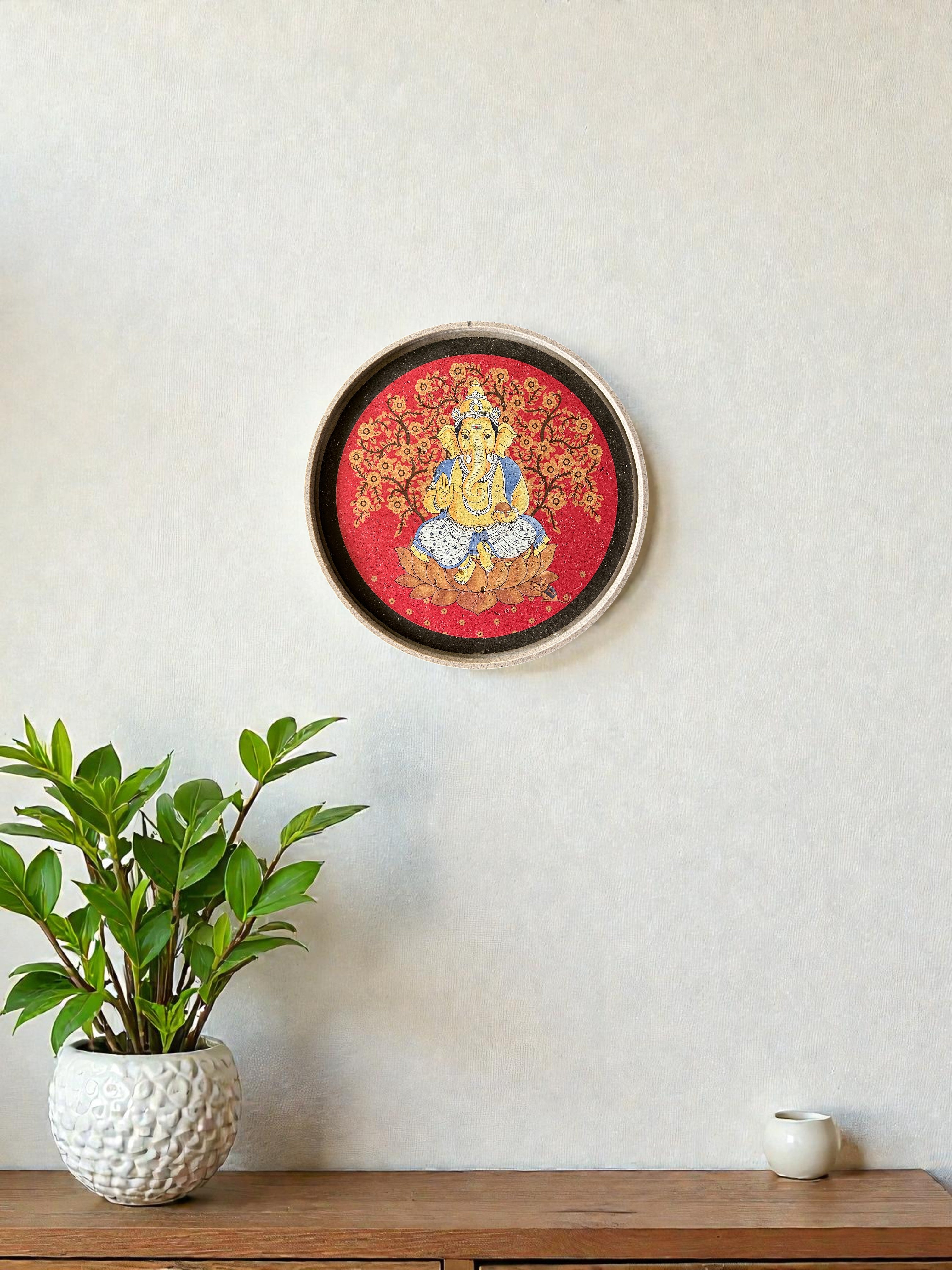 SUSHOBHAN THALI - Blessing by Ganesha (18.5 cm )