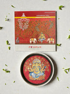 SUSHOBHAN THALI - Trimukhi Ganesha (18.5 cm)