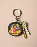 HANDCRAFTED SUSTAINABLE BHAKTI KEYCHAIN- DURGA MAA