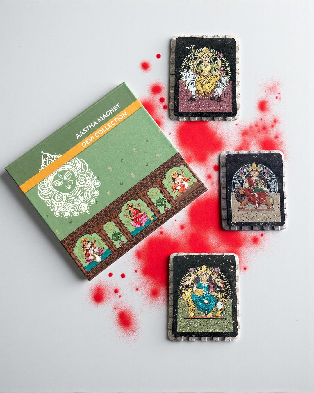 NAVDURGA AASTHA MAGNET SET (Rectangle)