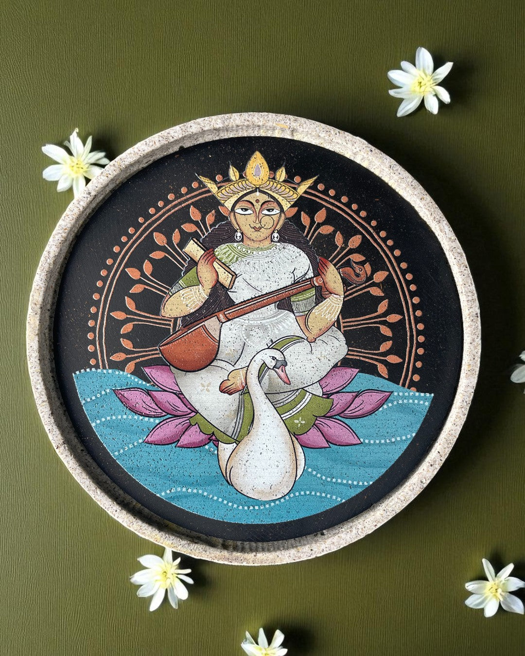 SUSHOBHAN THALI - SARASWATI (25 cm)
