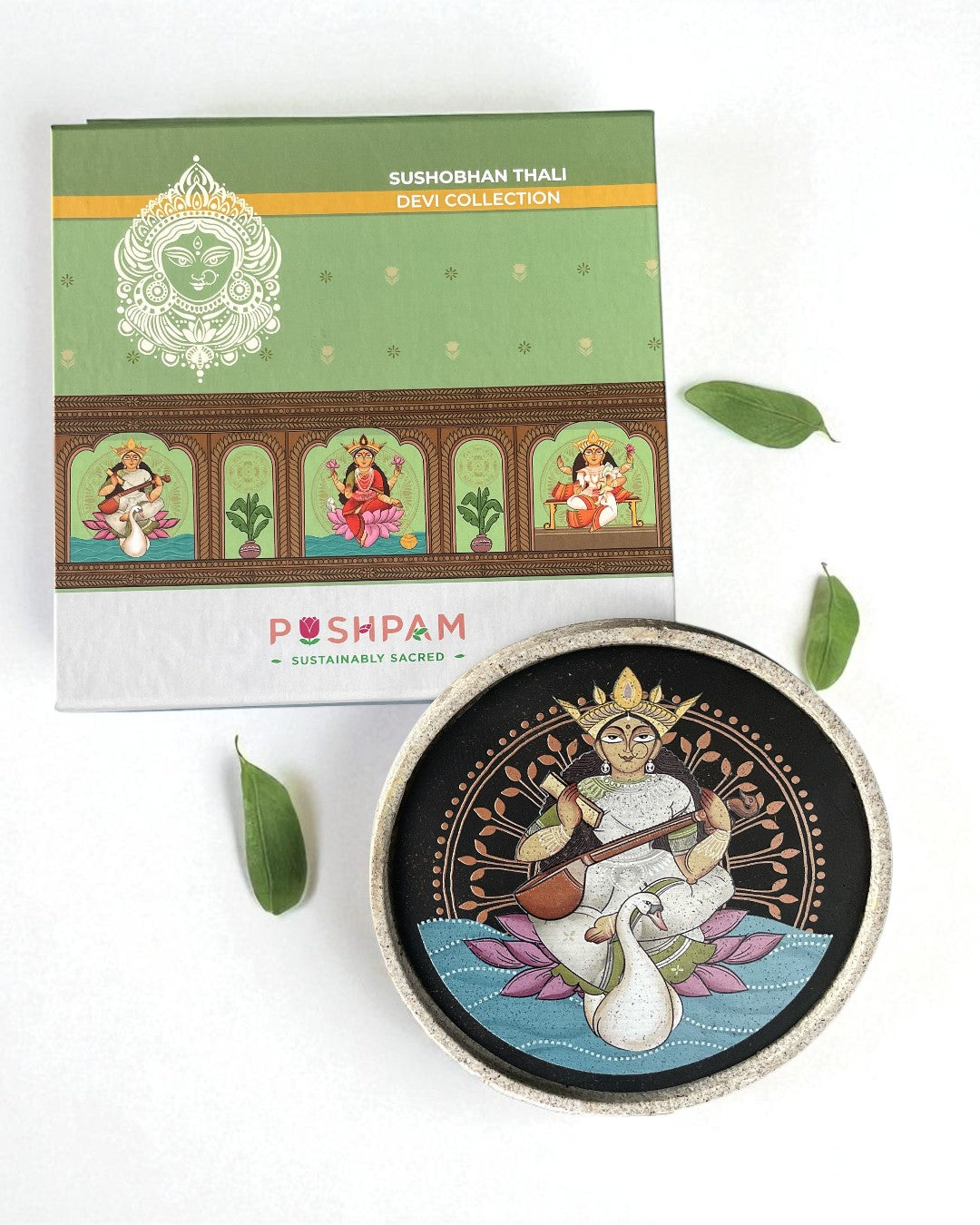 SUSHOBHAN THALI - SARASWATI (18.5 cm)