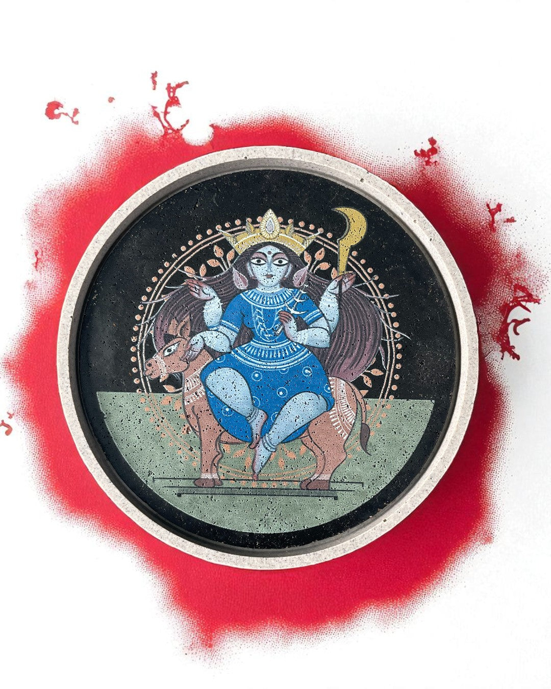 NAVDURGA (SET OF 9) -  DECOR PLATES - 18.5 cm