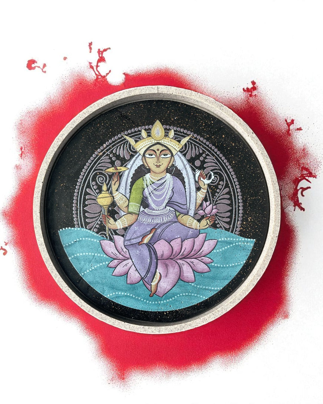 NAVDURGA (SET OF 9) -  DECOR PLATES - 18.5 cm
