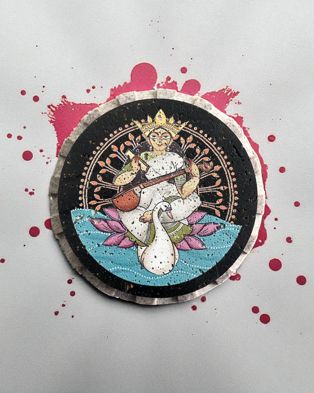 AASTHA MAGNET - Saraswati (Circle)