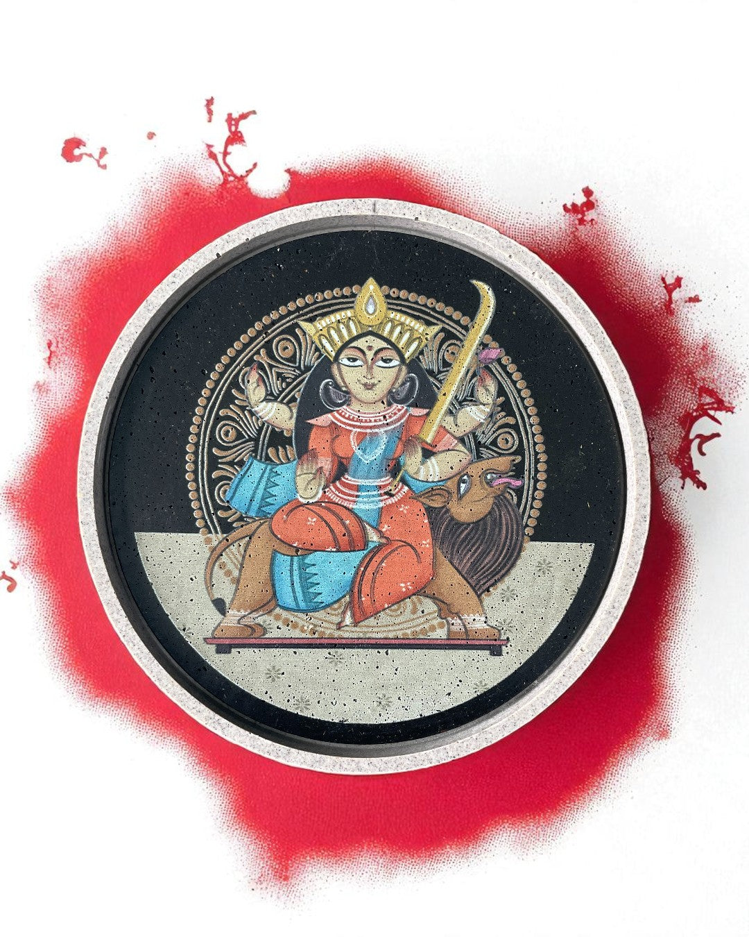 NAVDURGA (SET OF 9) -  DECOR PLATES - 18.5 cm