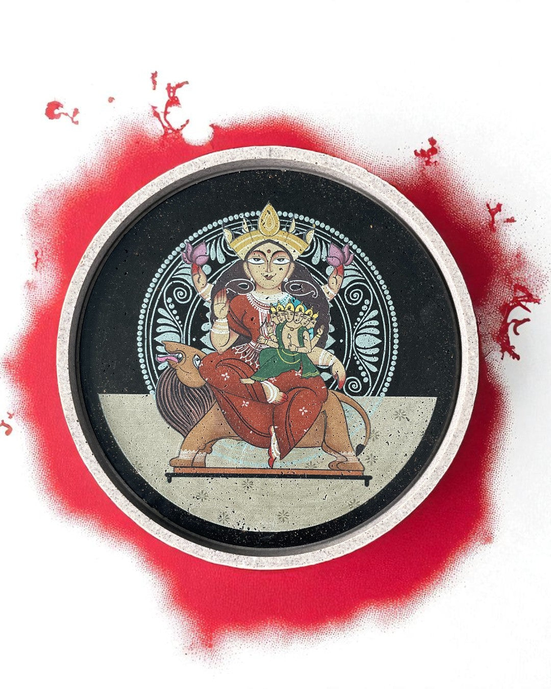 NAVDURGA (SET OF 9) -  DECOR PLATES - 18.5 cm