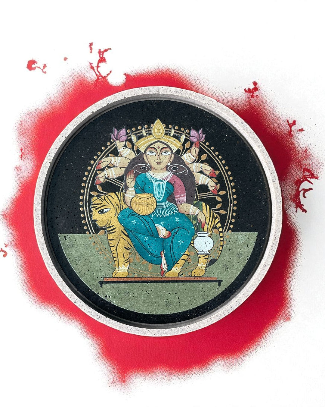 NAVDURGA (SET OF 9) -  DECOR PLATES - 18.5 cm