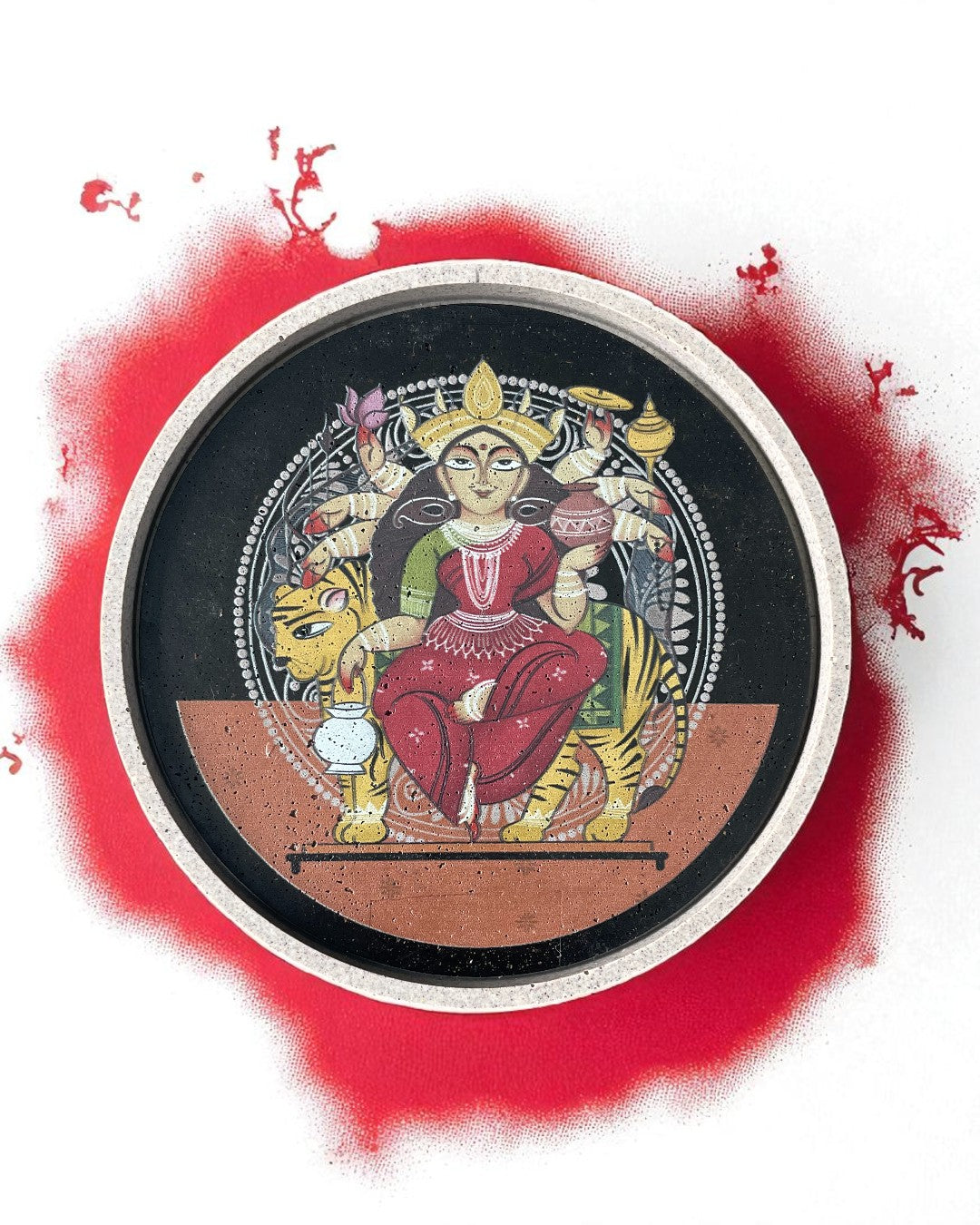 NAVDURGA (SET OF 9) -  DECOR PLATES - 18.5 cm