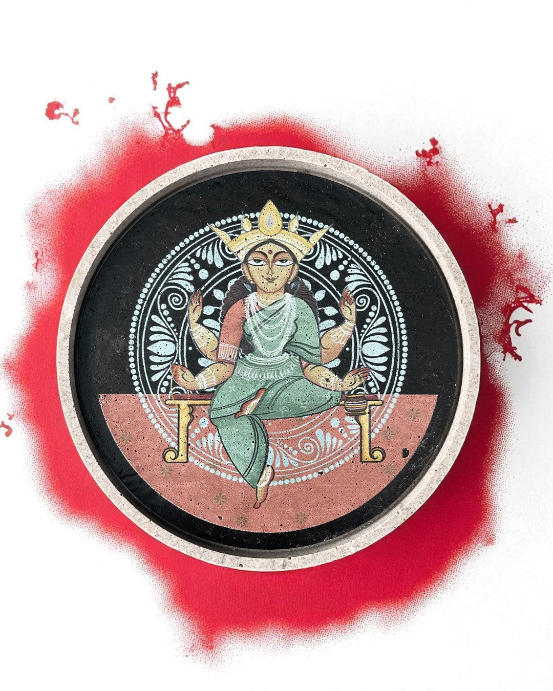 NAVDURGA (SET OF 9) -  DECOR PLATES - 18.5 cm