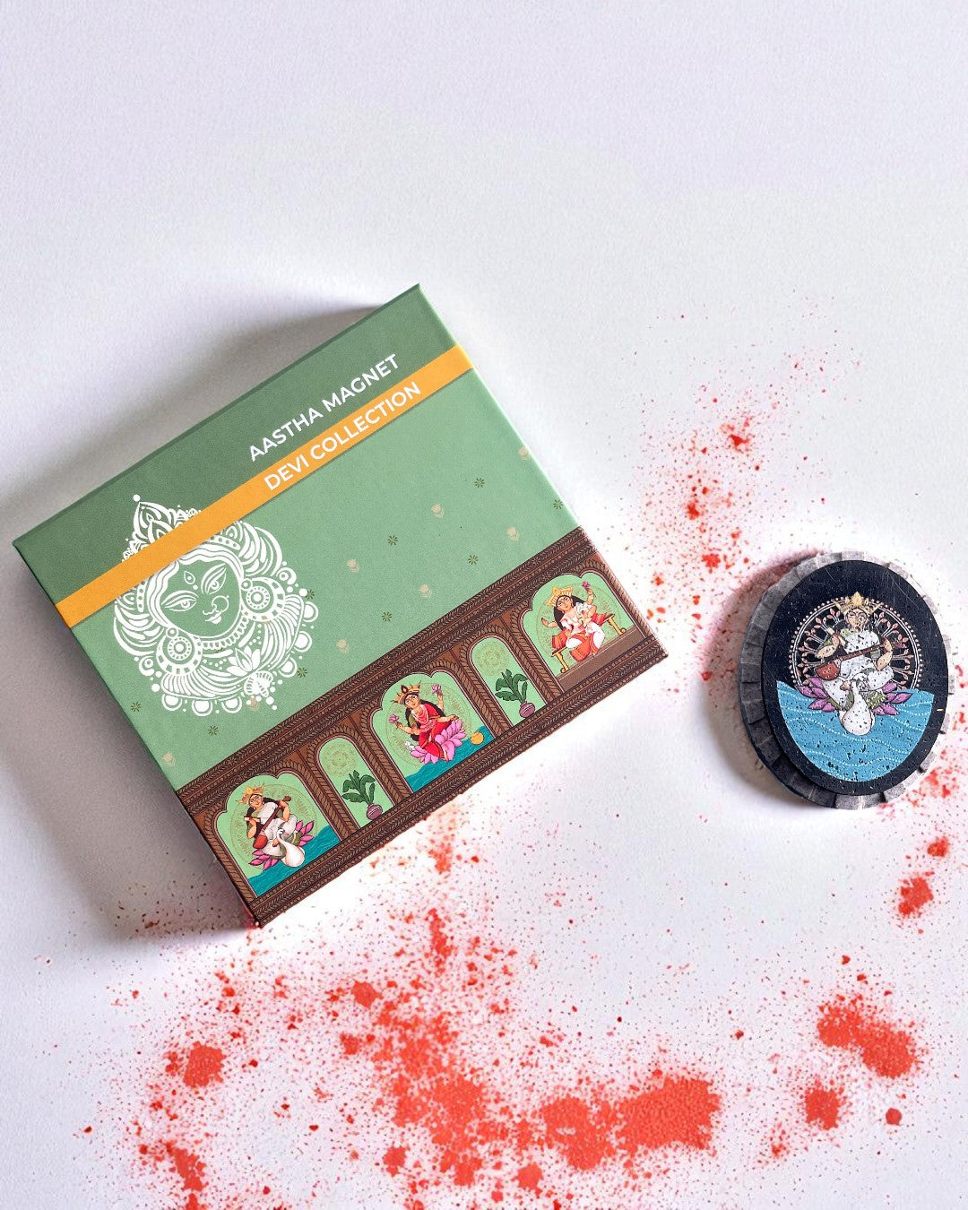 AASTHA MAGNET - Saraswati (Oval)