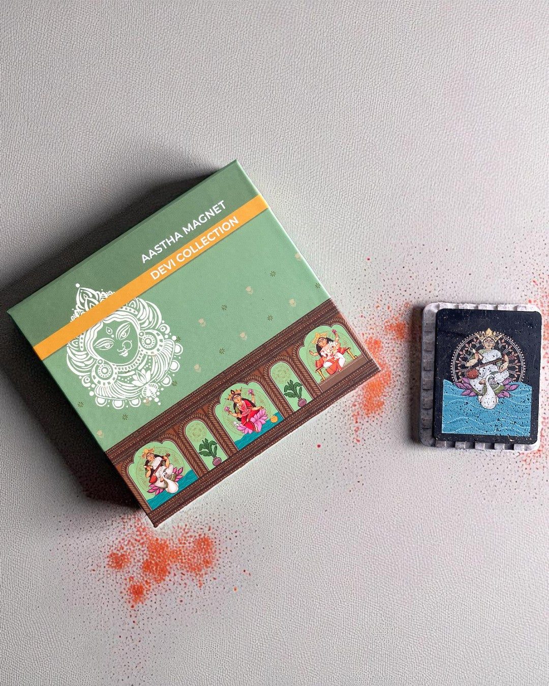 AASTHA MAGNET - Saraswati (Rectangle)