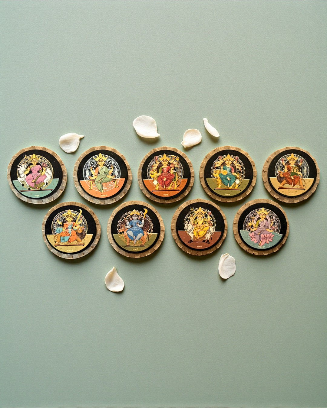 NAVDURGA  - AASTHA MAGNET SET (Circle)
