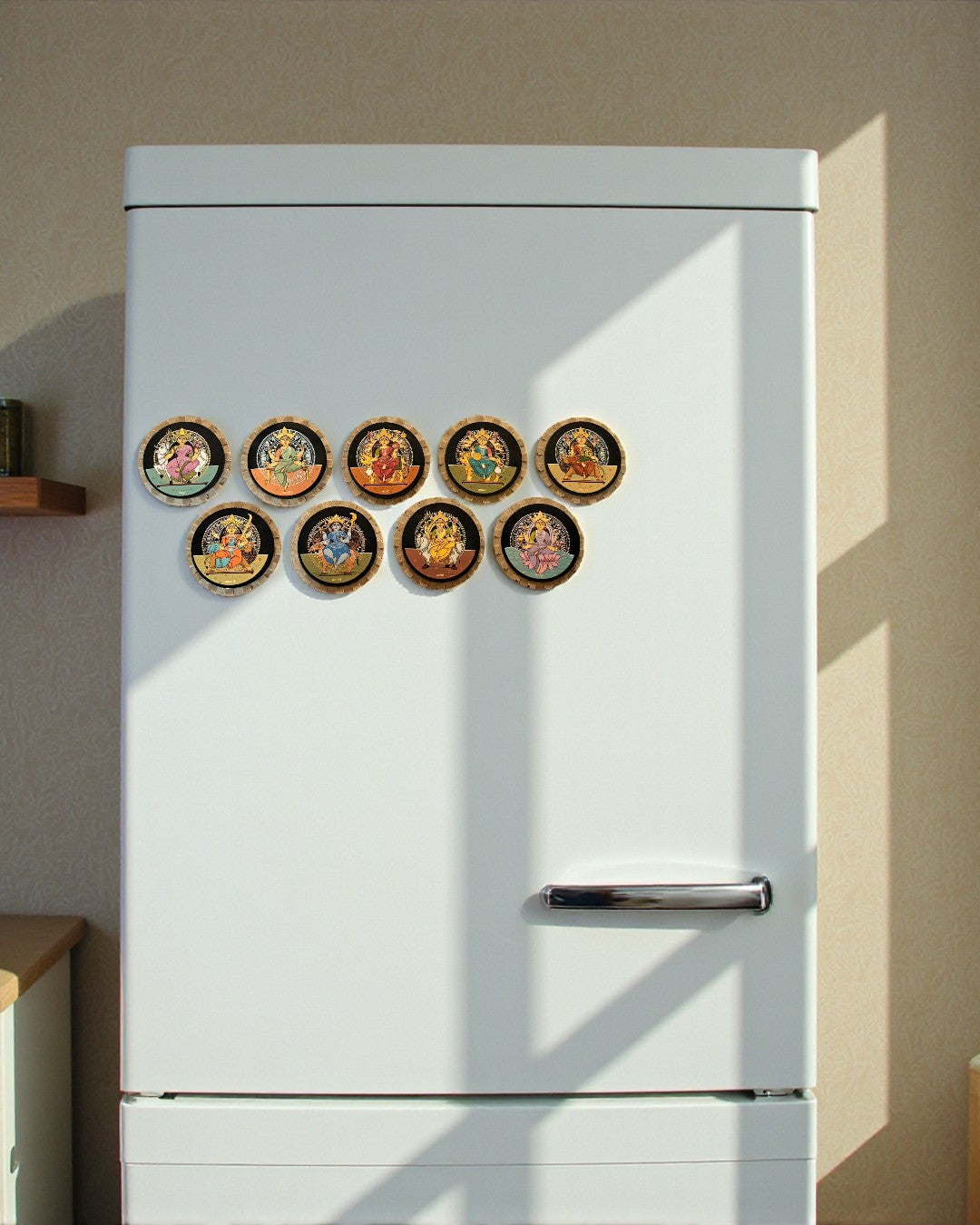 NAVDURGA  - AASTHA MAGNET SET (Circle)