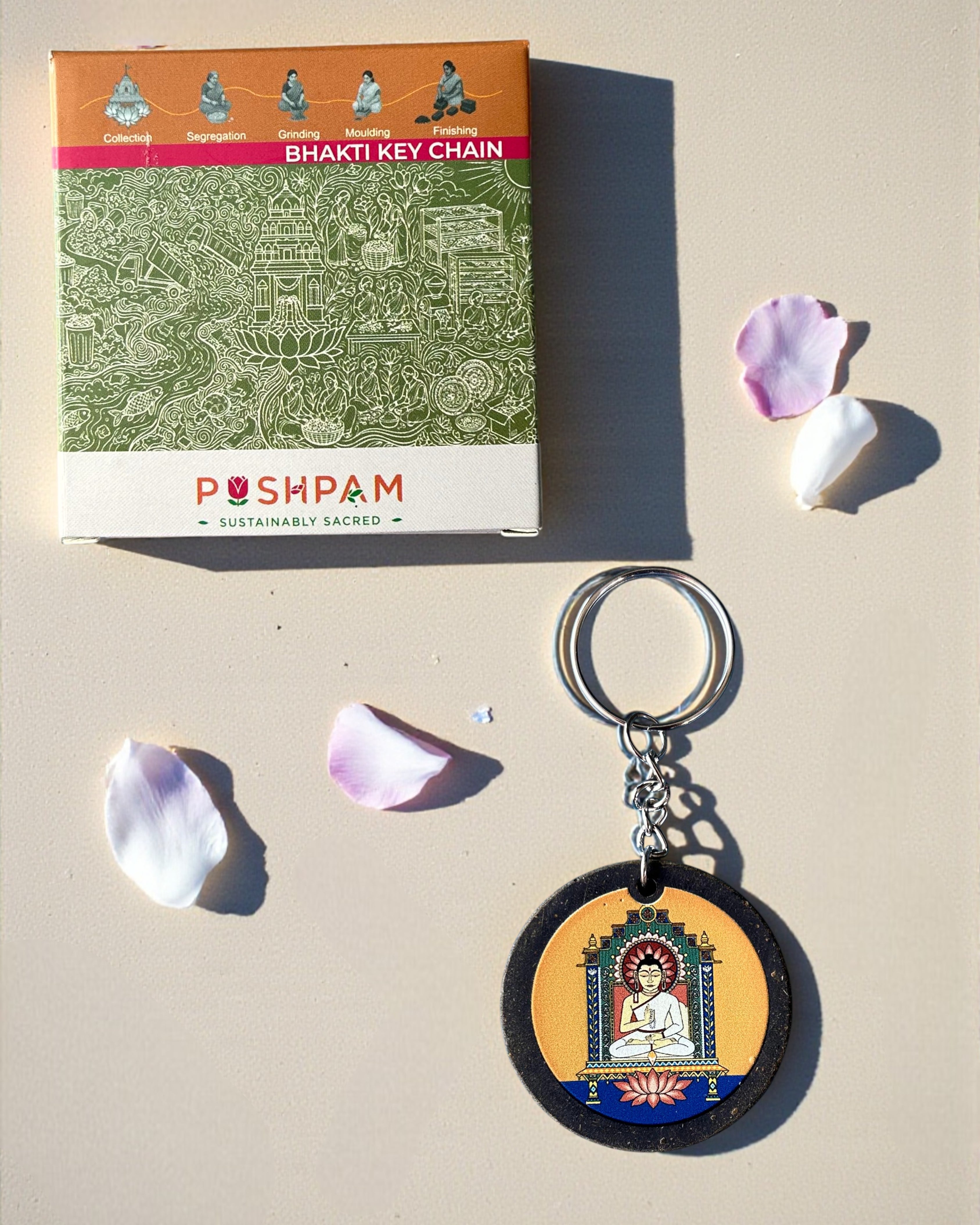 BHAKTI KEYCHAIN- MAHAVIR SWAMI - Ecofriendly Keychain