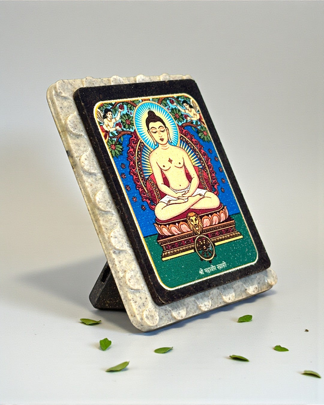 PRASAAD MUDRIKA- MAHAVIR SWAMI (Rectangle) - Ecofriendly Gift from Pushpam