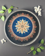 ASHTAMANGAL DECOR PLATES (SET OF 8) - 25 cm