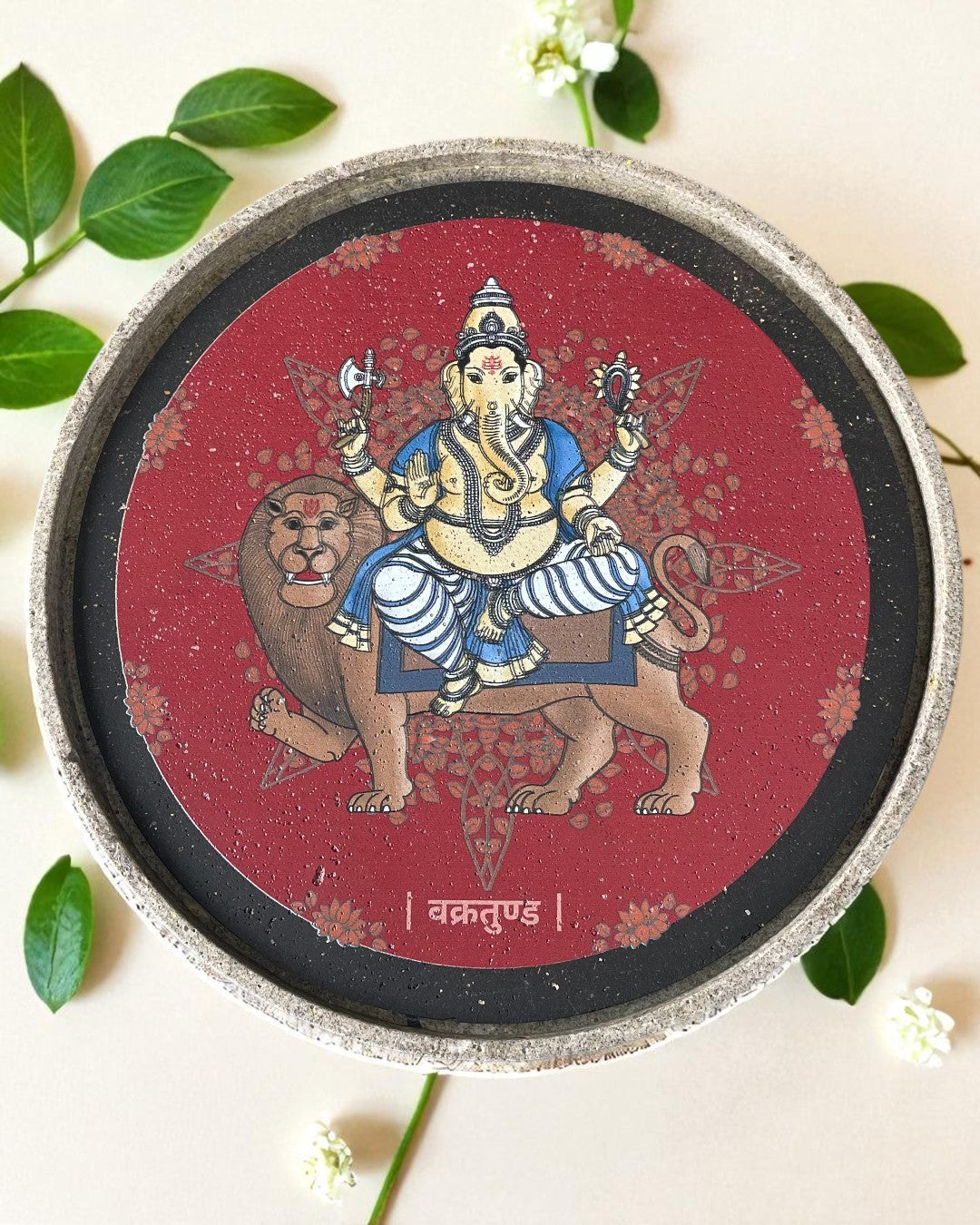 SUSHOBHAN THALI  - ASHTA VINAYAKA SET - Set of 8 (25 cm)
