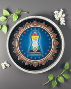 UNIVERSAL JAINISM SYMBOL DECOR PLATE - 25 cm