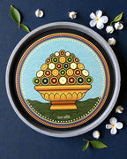 Eco-friendly Jain decor plate Heap of Jewels Swapna representing prosperity and wisdom