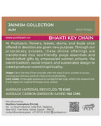 Pushpam Sustainable Jain Aum Symbol Bhakti Key chain Packaging