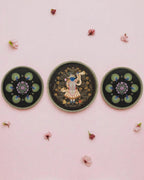 SUSHOBHAN THALI - Set of Purna Chhavi (25 cm) and Peacock (18.5 cm)