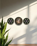 SUSHOBHAN THALI - Set of Purna Chhavi (25 cm) and Peacock (18.5 cm)