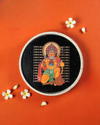 SUSHOBHAN THALI - Hanumanji with Shri Ram and Sitaji (18.5 cm)