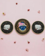 SUSHOBHAN THALI - Set of Mukharvind (25cm) and Cows (18.5 cm)