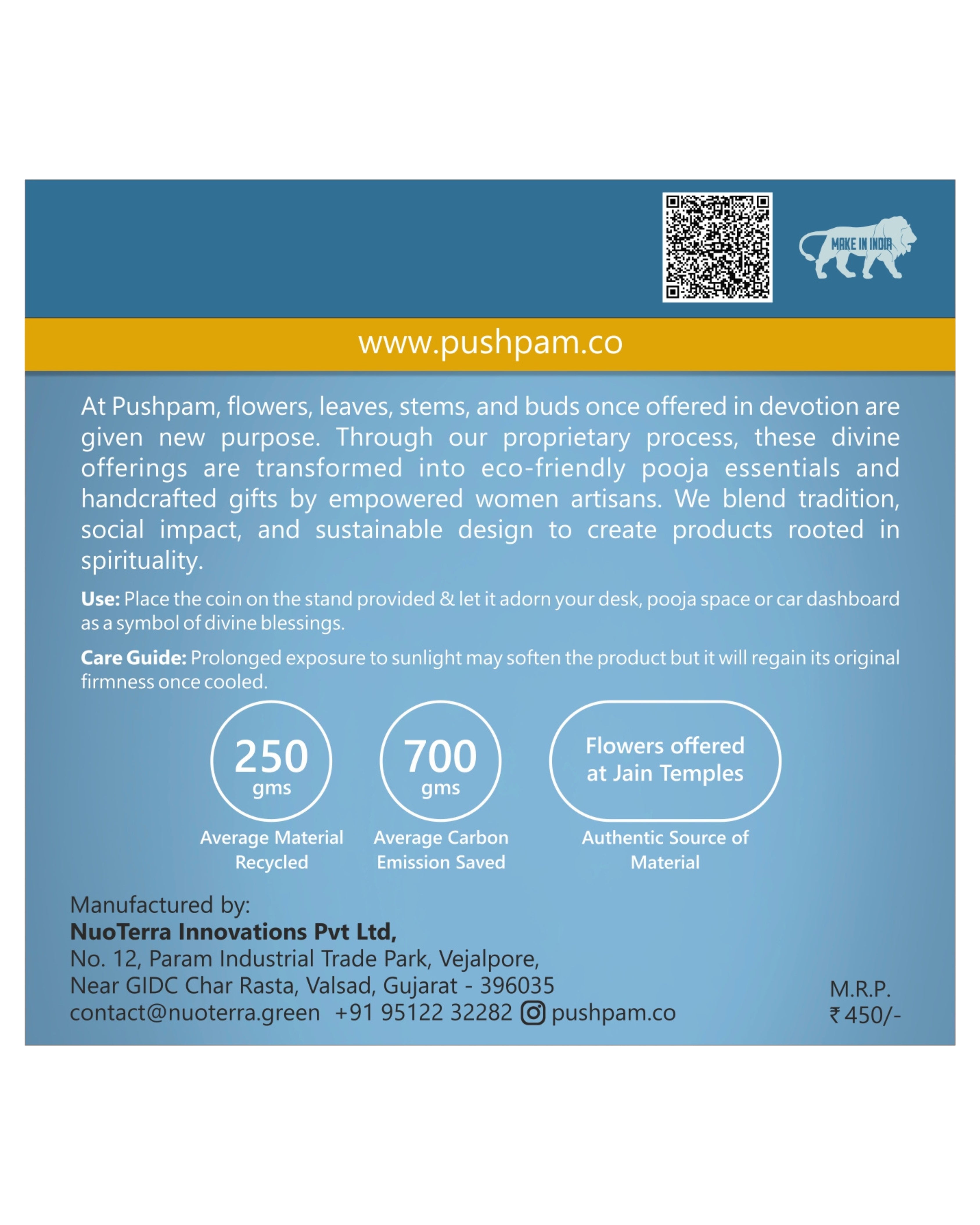 SUSTAINABLE - PRASAAD MUDRIKA - PACKAGING BOX