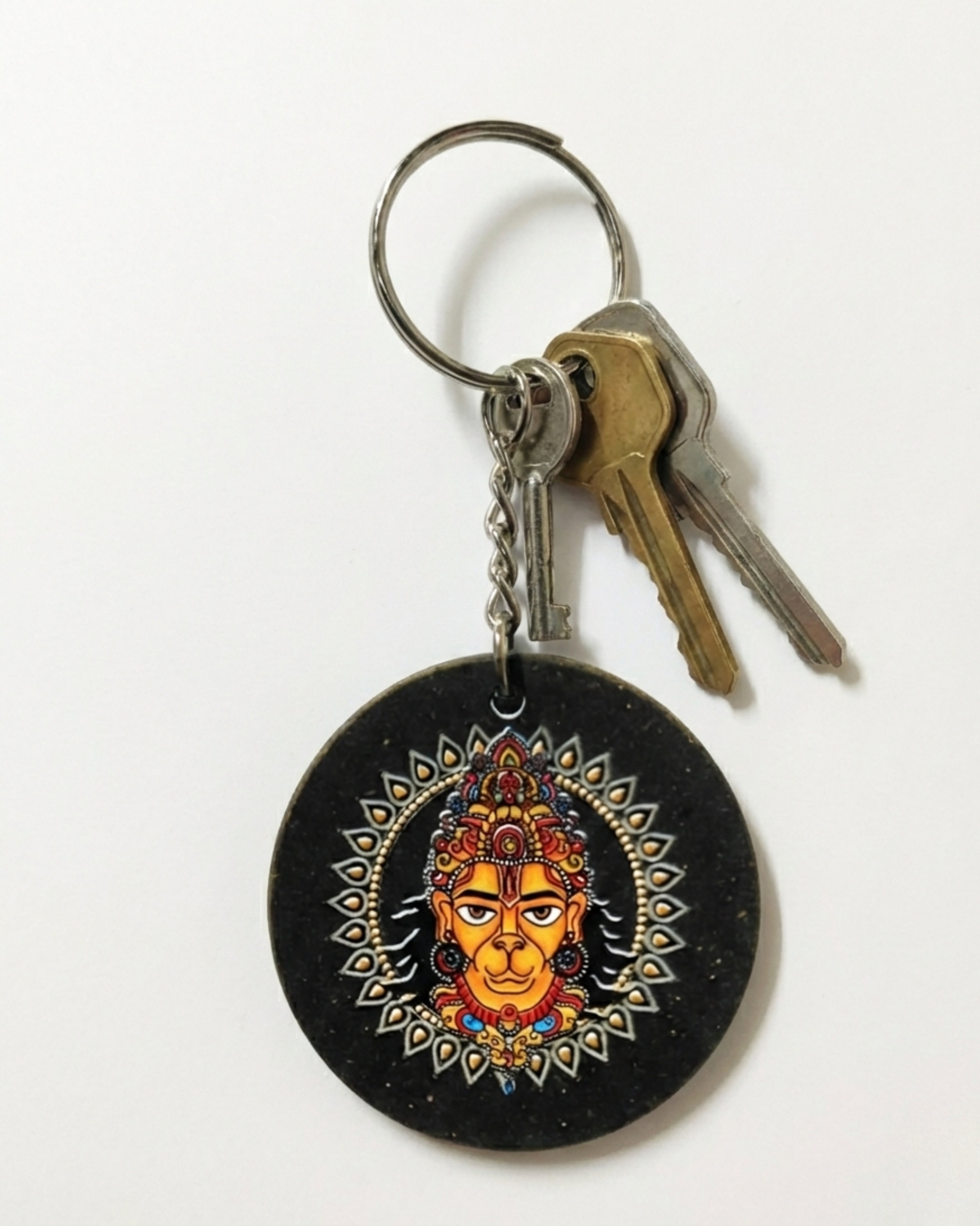 SUSTAINABLE BHAKTI KEYCHAIN- Radiant Hanumanji
