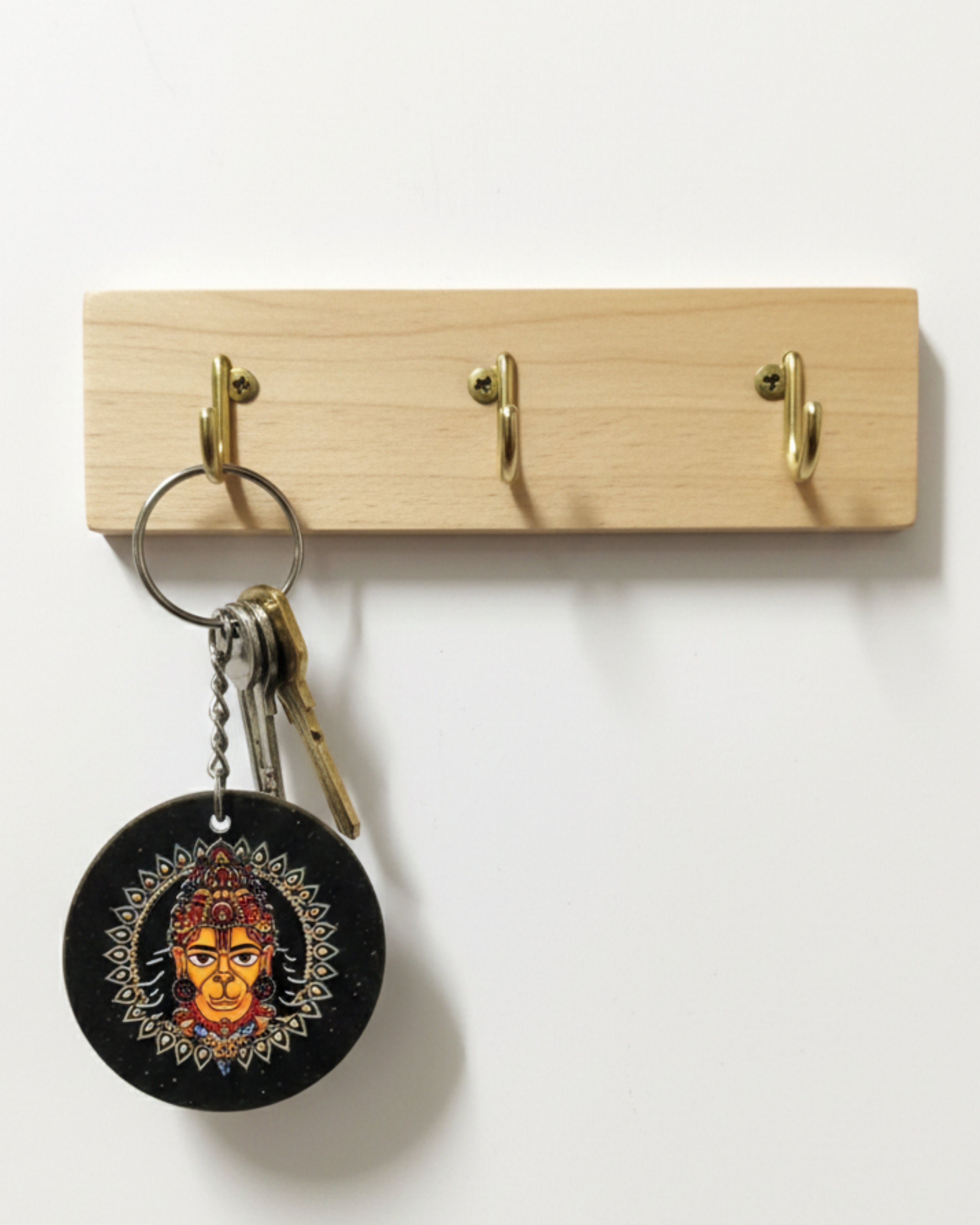 SUSTAINABLE BHAKTI KEYCHAIN- Radiant Hanumanji - Pushpam
