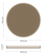 OM DECOR PLATE - 18.5 cm