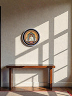 ECO-FRIENDLY MAHAVIR SWAMI WALL DECOR PLATE - 18.5 cm