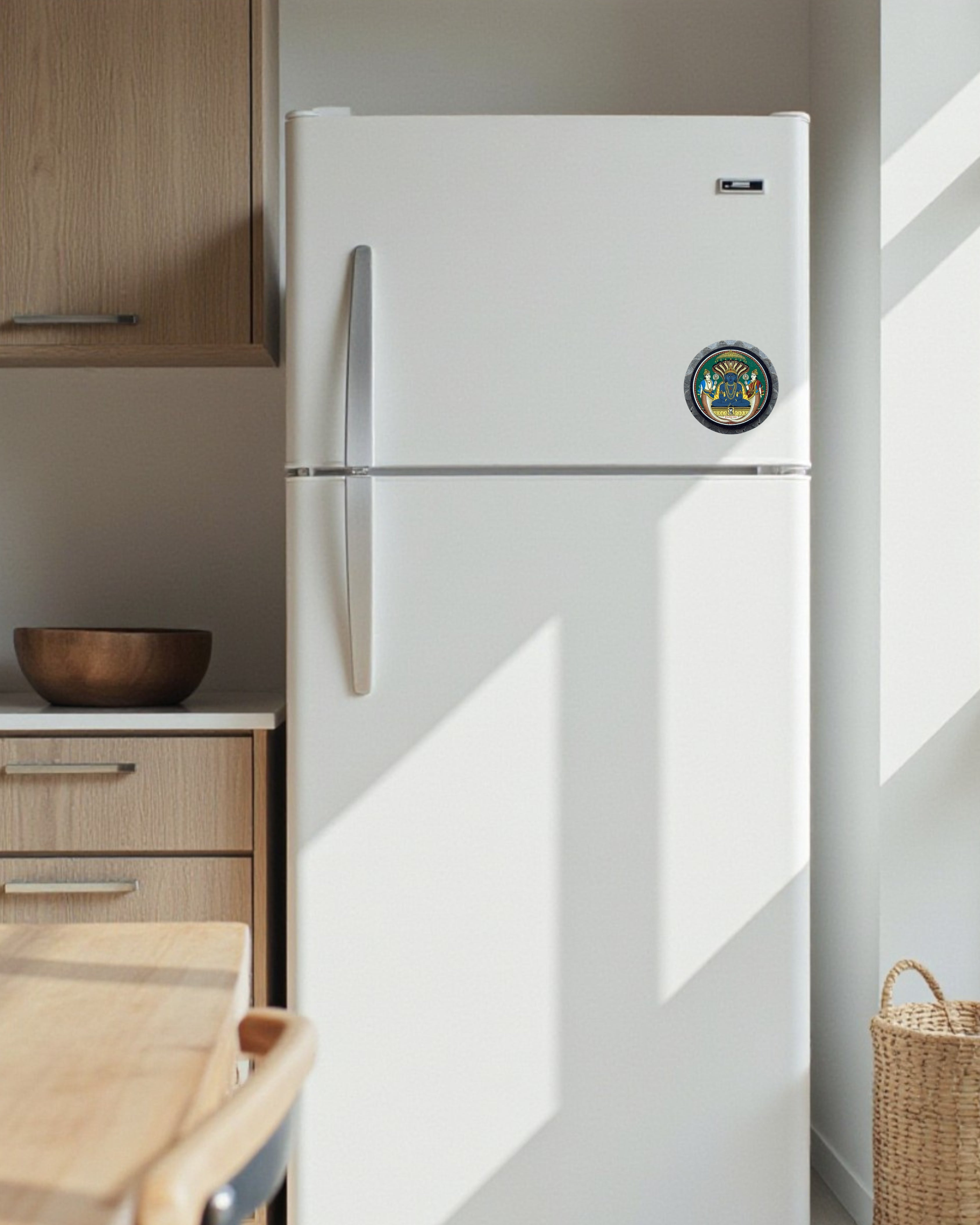 HANDMADE - AASTHA MAGNET- BHAGWAN PARSHWANATH (Circle)