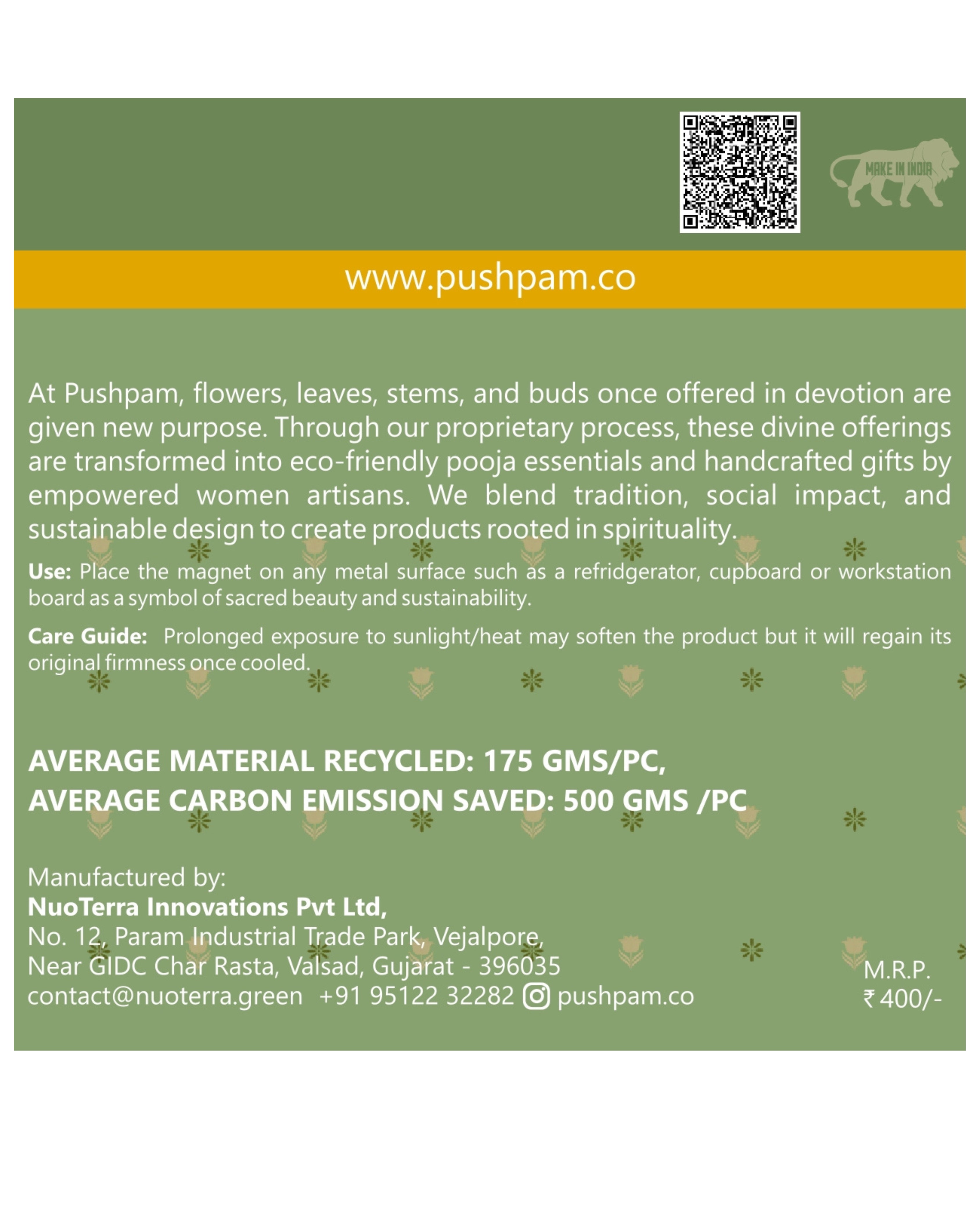 TRIDEVI AASTHA MAGNET SET (Rectangle)