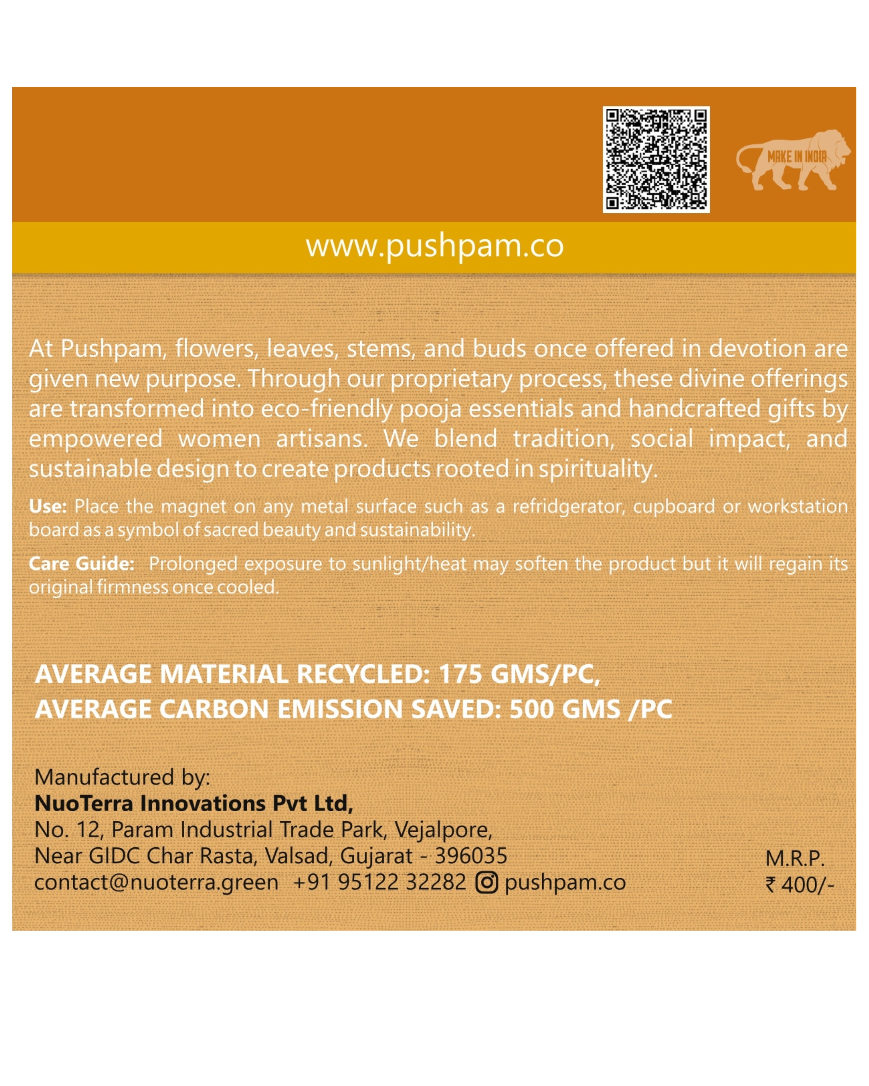 AASTHA MAGNET - Hanumanji with Dronagiri Mountain (Rectangle)