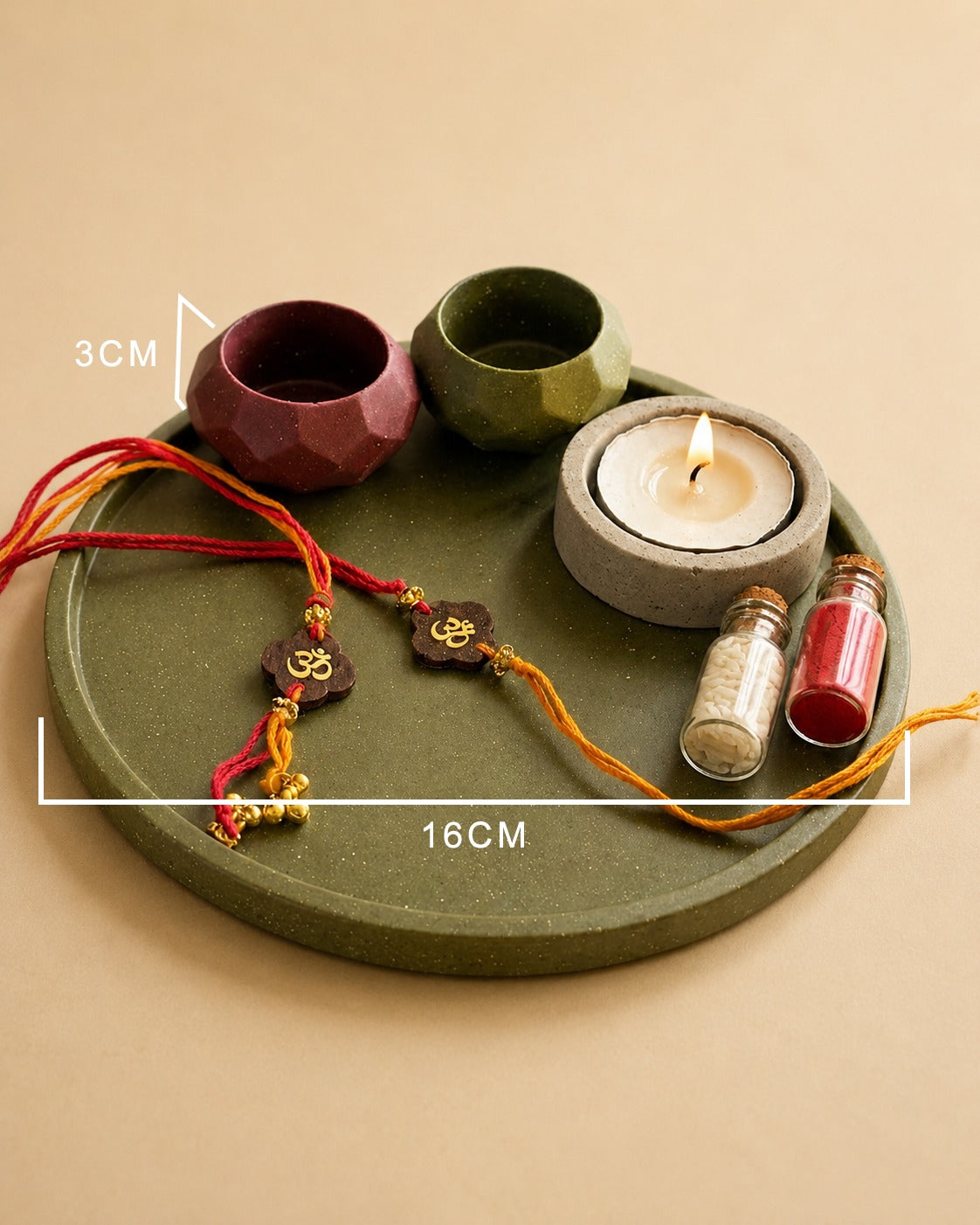Eco Puja Thali Green