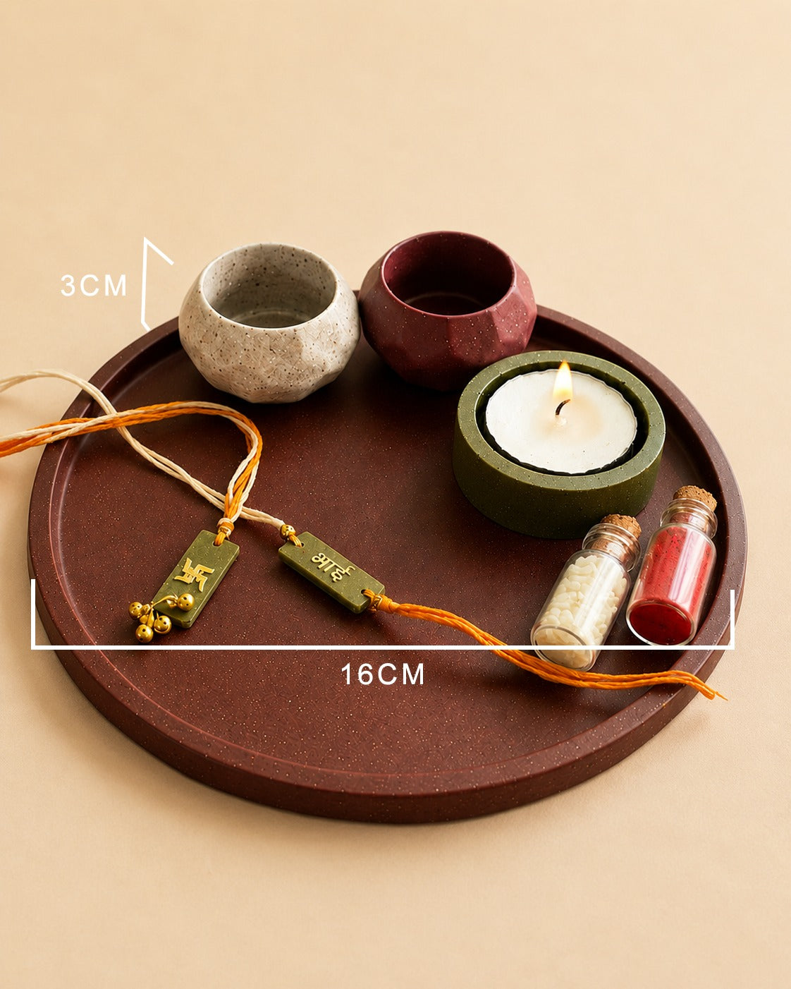 Eco Puja Thali Red