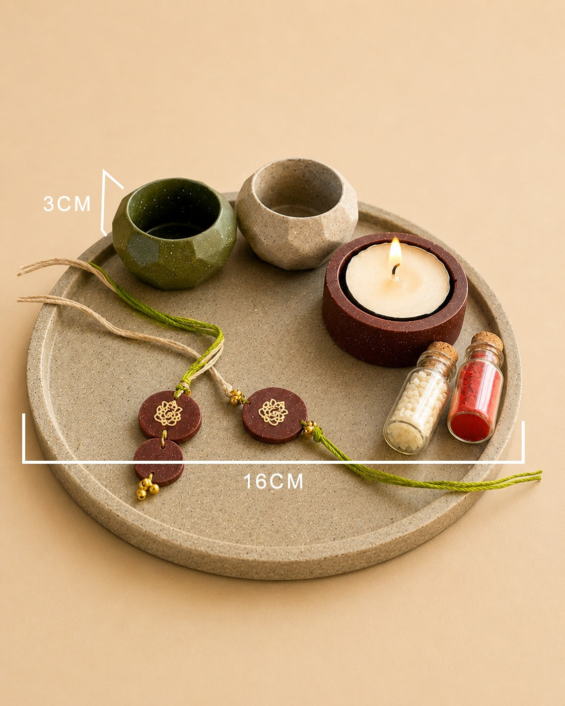 Eco Puja Thali Grey