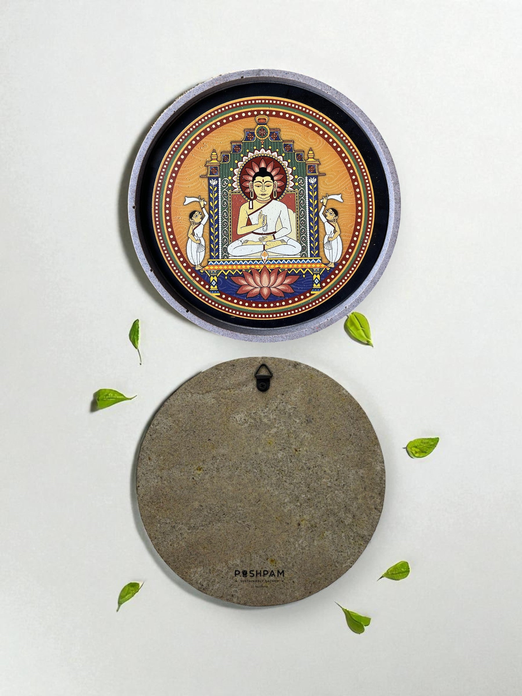DECOR PLATES 14 SWAPNA SET +MAHAVIR SWAMI - 18.5 cm