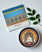 ECO-FRIENDLY MAHAVIR SWAMI DECOR PLATE - 25 cm