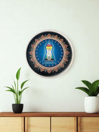 UNIVERSAL JAINISM SYMBOL DECOR PLATE - 25 cm